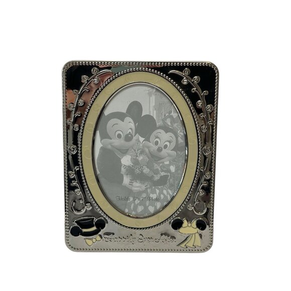 Disney Mickey Minnie Mouse Happily Ever After Wedding Picture Metal Frame 2014 - Picture 1 of 9